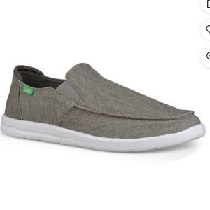 Sanuk Men's Hi Five Slip-On Shoes Gray Size 7 Casual Lightweight Comfort